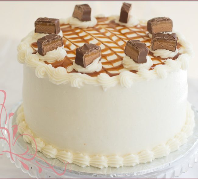Cake - Vanilla with caramel cream filling