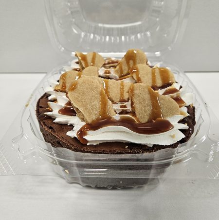 Jumbo Brownie topped with shortbread & caramel