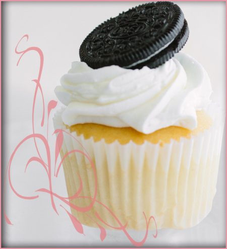 Vanilla with vanilla buttercream cupcake