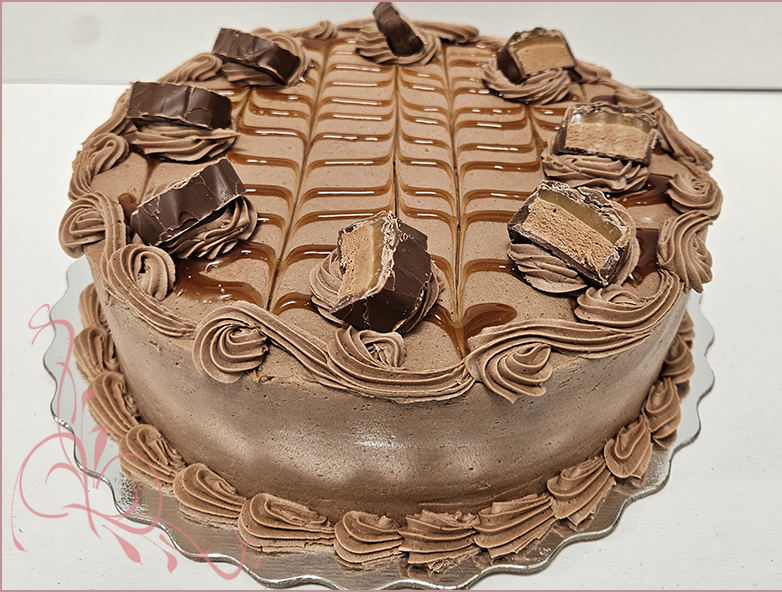 Cake - Chocolate with caramel cream filling - 2.5"